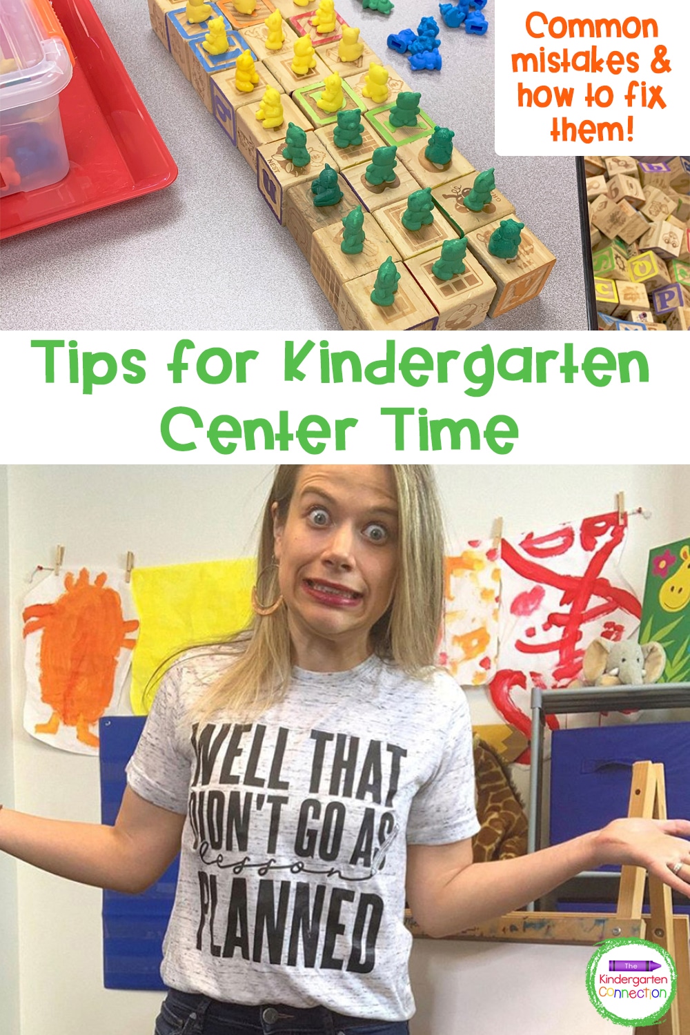 Check out my 3 best tips for center time in Kindergarten that will help you fix or avoid common mistakes and make centers feel like a breeze!
