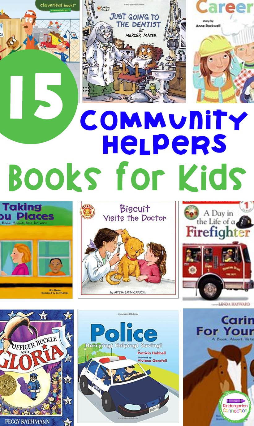 Engage kids with these 15 awesome community helpers books. They are perfect read alouds for school or home!