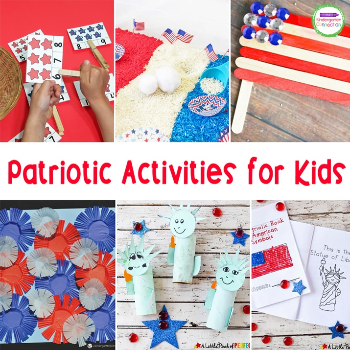 Your little ones will love these festive and fun patriotic printables, crafts, and activities!