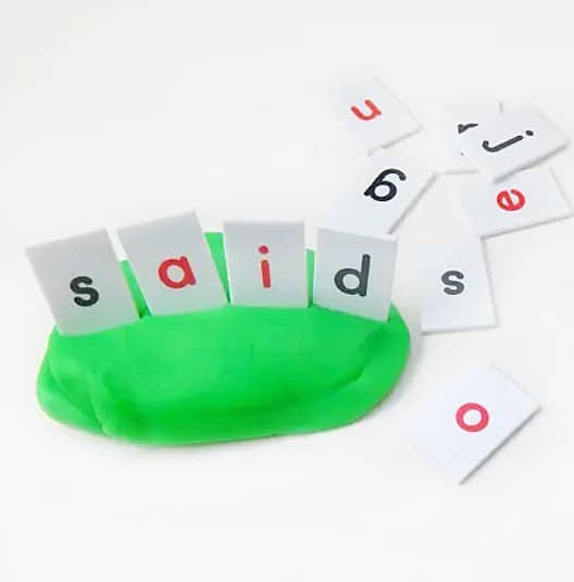 Simple Ideas for Making Play Dough Words