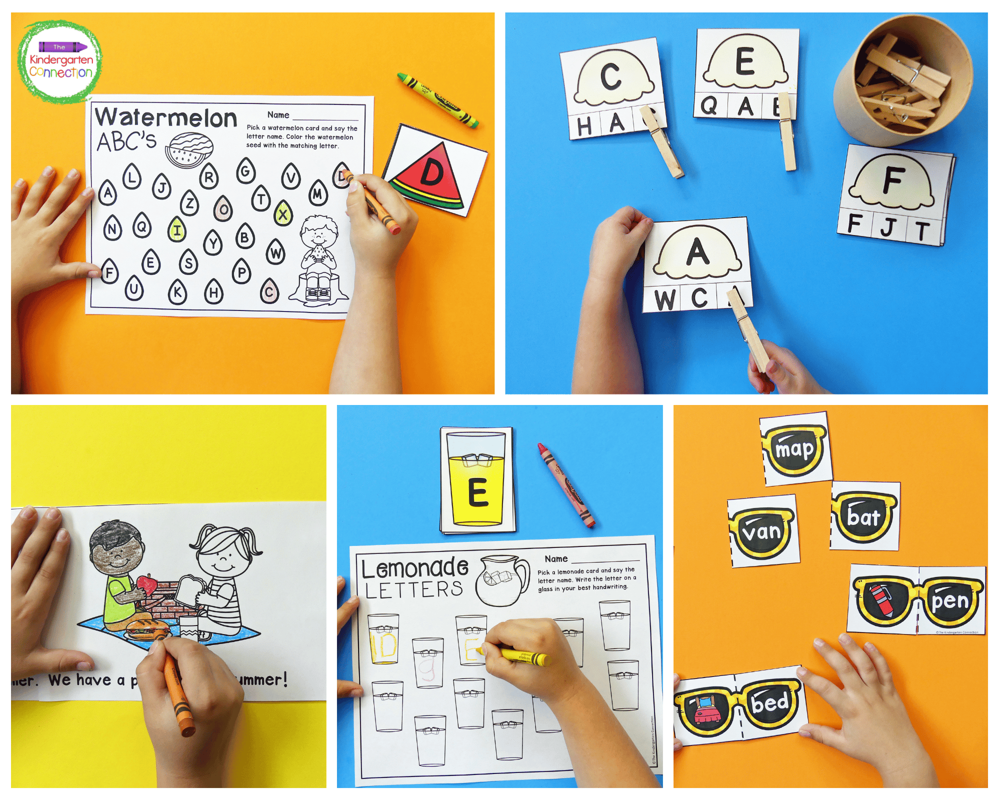With these hands-on, low-prep centers, your kiddos will love working on literacy skills!