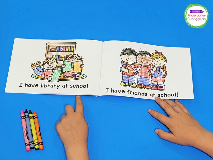 This cute reader will help your students work on sight words such as at, I, and have.