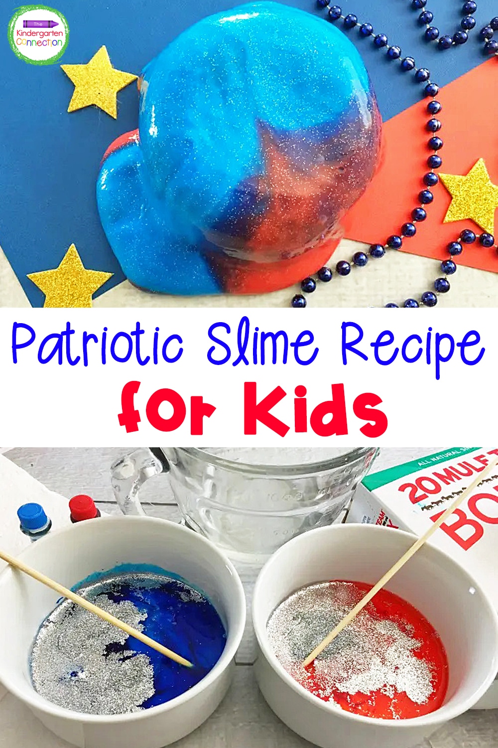 Patriotic Slime Recipe for Kids