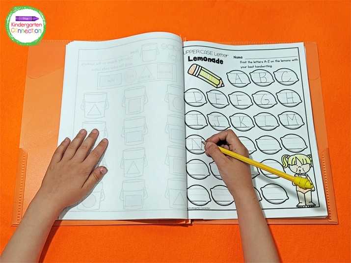 This simple handwriting activity will help students strengthen handwriting skills as they write the alphabet on the lemons.