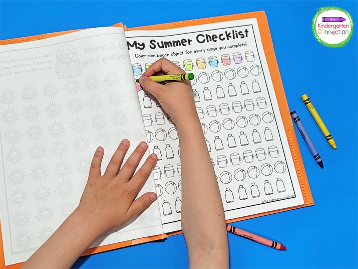 This pack also includes a tracking sheet for students to color in each time they complete a page!