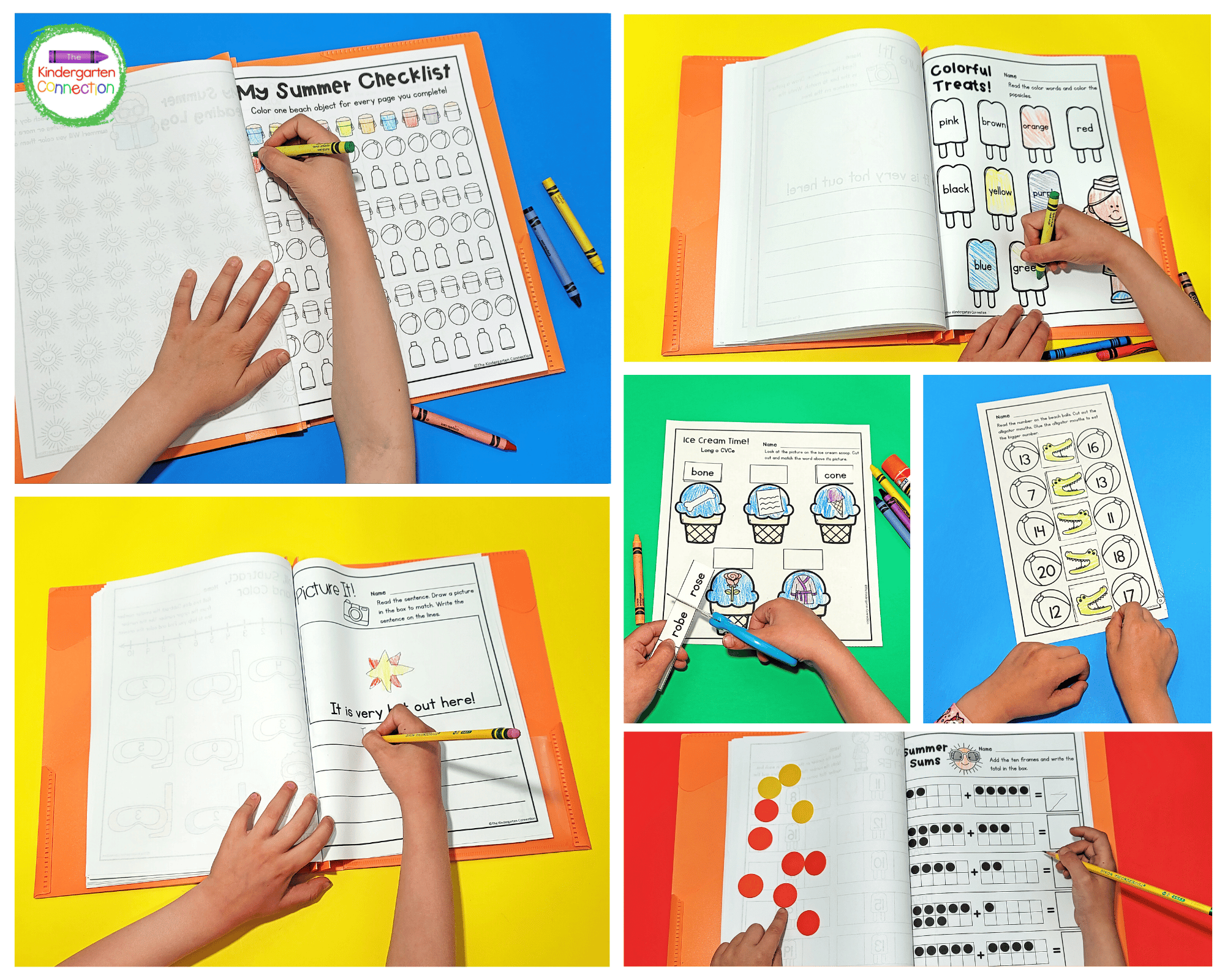 This Summer Homework pack contains 91 pages of low-prep math and literacy printables.