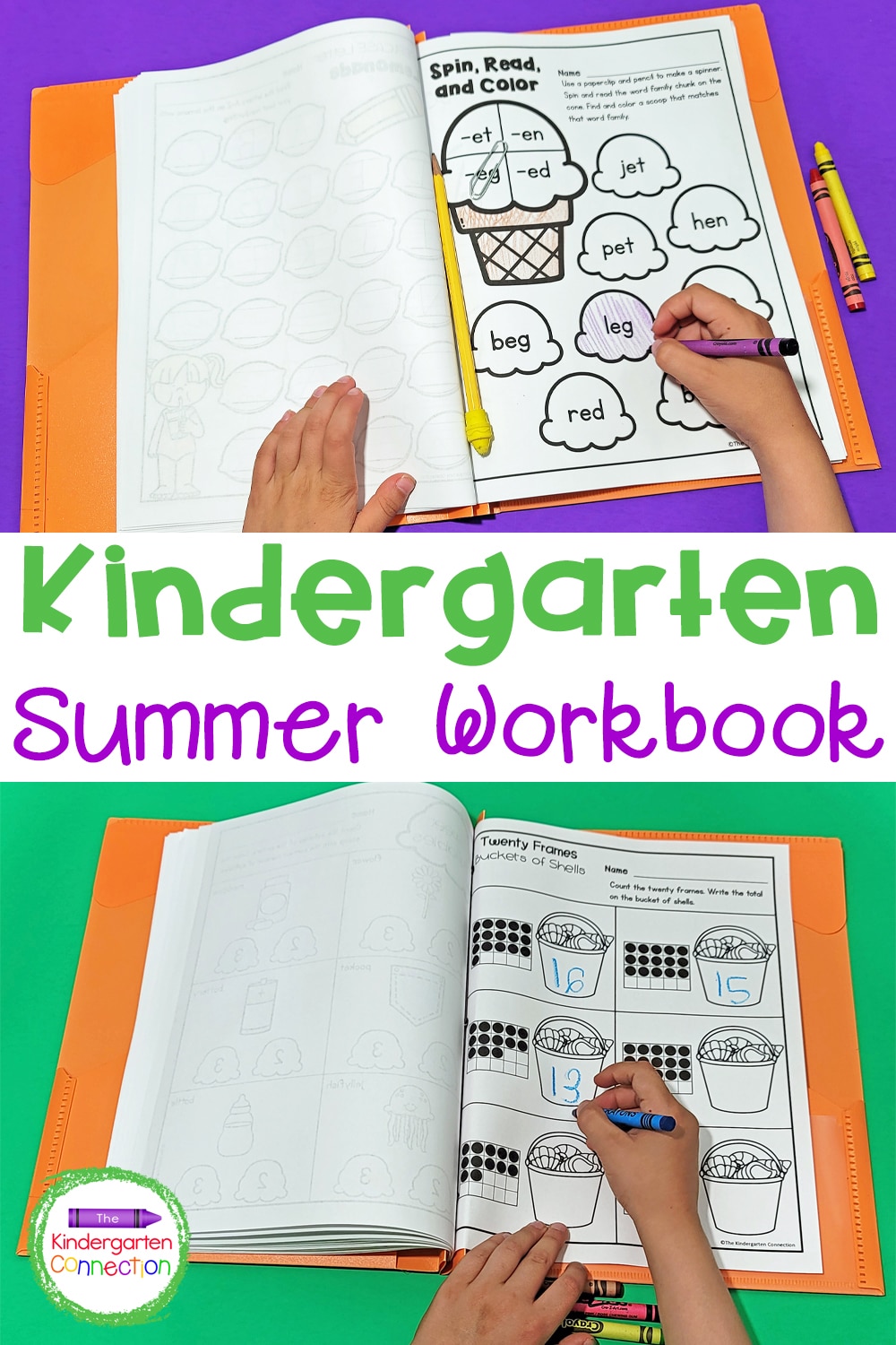 This Kindergarten Summer Homework pack of low-prep, math and literacy printables will keep your students learning while still having fun over break!
