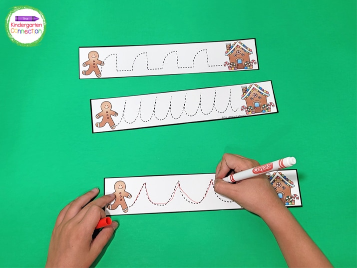 These pre-writing activity give kids a fun way to practice curves, slants, and straight lines.
