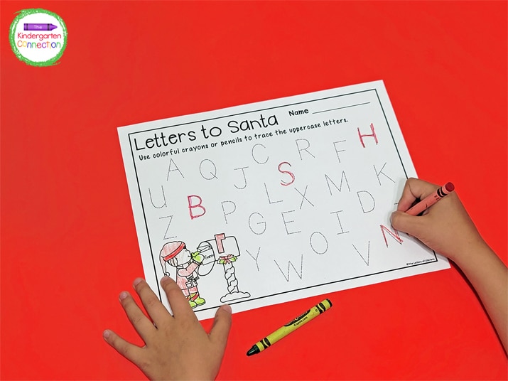 Students simply pick a letter and trace it in their neatest handwriting.