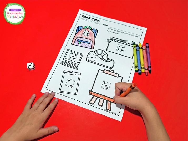 In addition to working on important math skills, your kids will be practicing fine motor skills while coloring the printables.