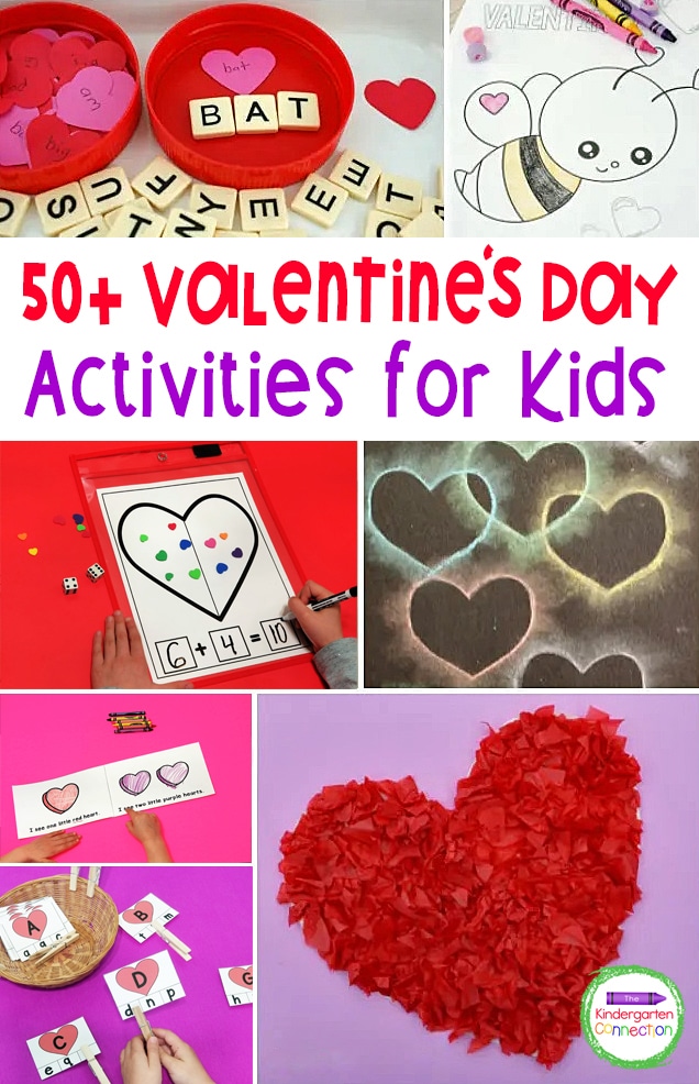 These Valentine's Day Crafts and Activities include learning printables, fun ideas for games to play, engaging crafts, and much, much more!