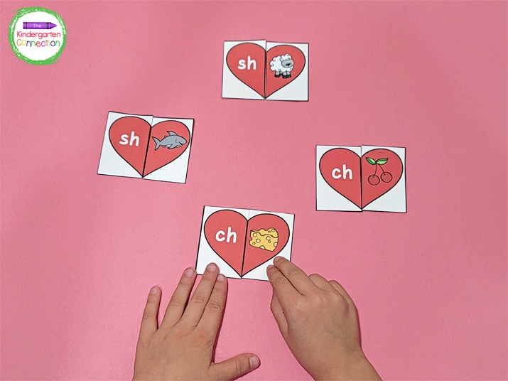 To prep, simply print, laminate, and cut apart the digraph puzzle pieces.
