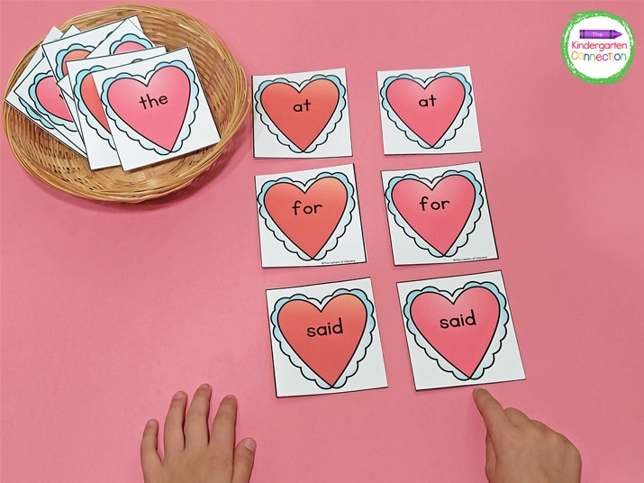 This sight word game is editable so you can fill the hearts with any words that you want.
