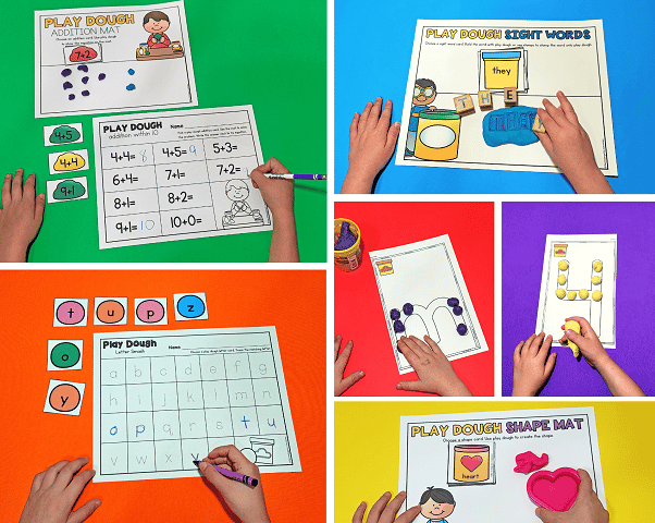 Printable Play Dough Activities for Pre-K & Kindergarten