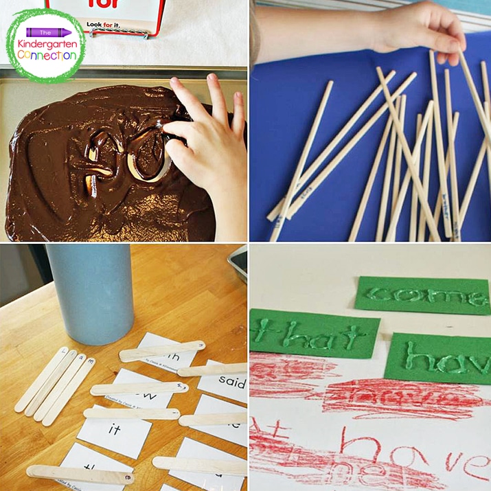 Popsicle sticks and frosting can add an extra layer of hands-on fun to your sight word activities.