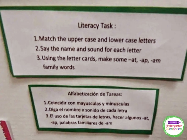 These are the literacy tasks that I focused on for this round of conferences.