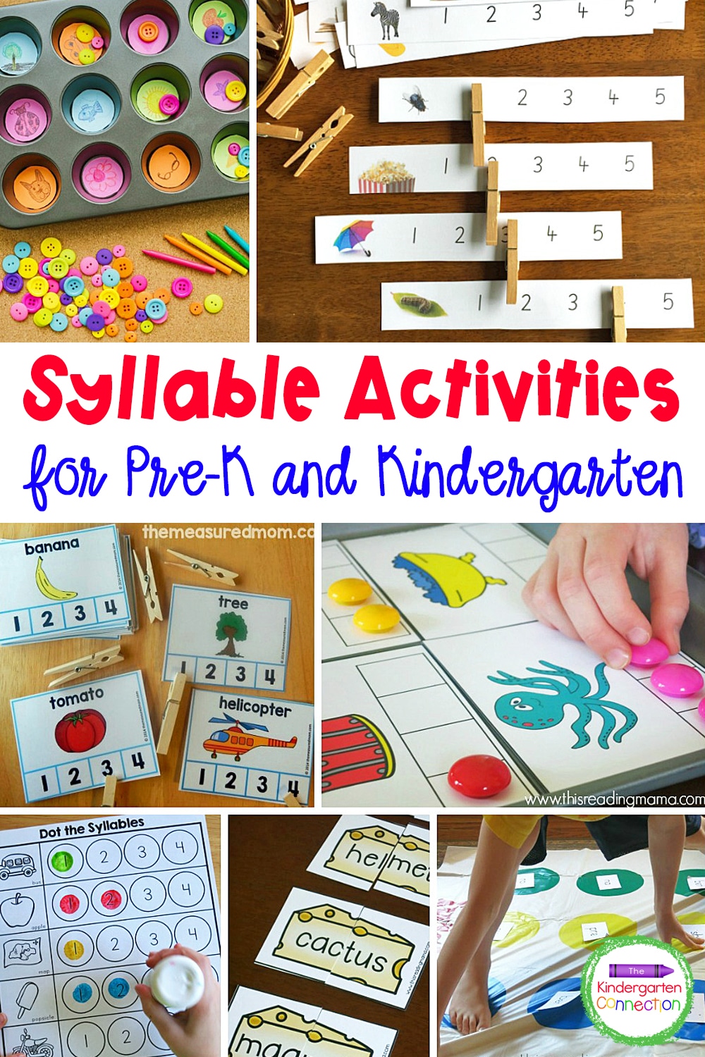 These creative and hands-on syllable activities provide educational value, but also tons of fun for early learners!