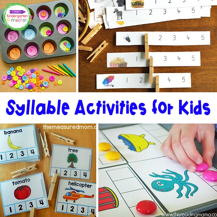 These interactive and fun syllable activities are designed with a child's needs in mind.