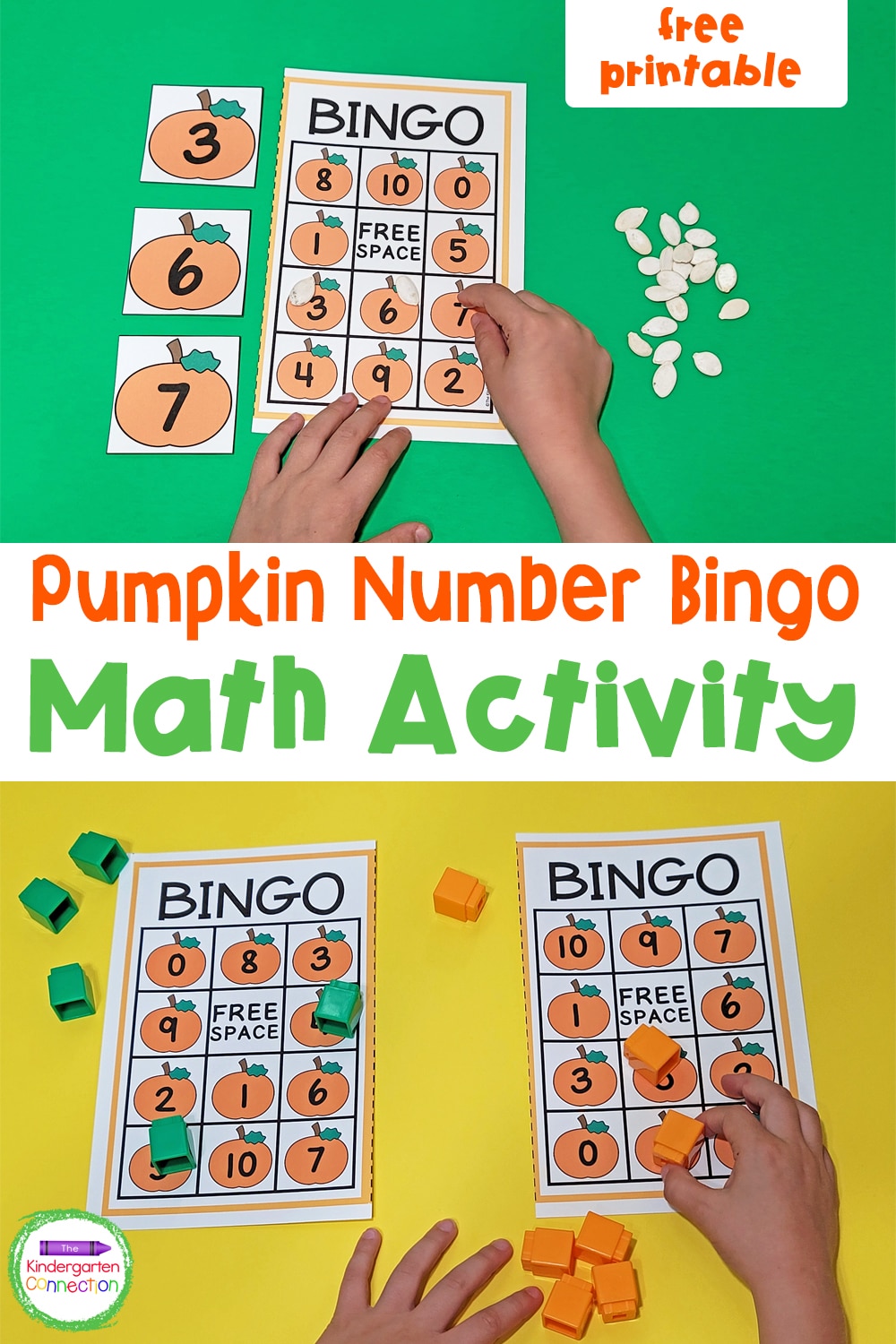 Pumpkin Number Bingo Game