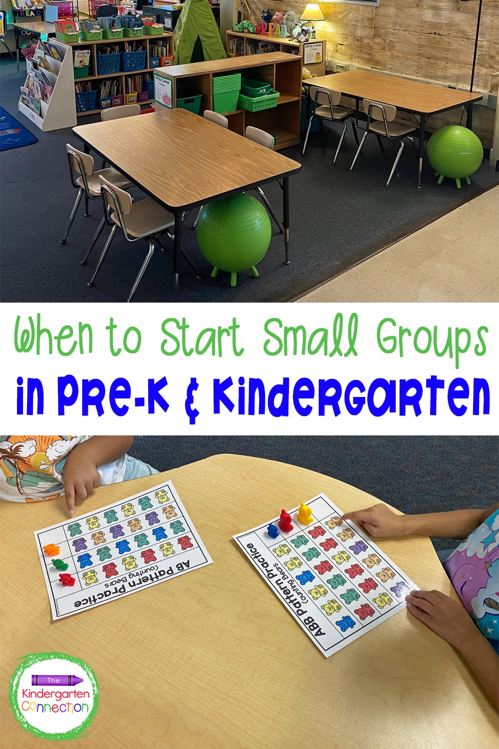 Knowing when to start small groups in Pre-K & Kindergarten can be tricky. Check out the steps I take to start them in my classroom and why!