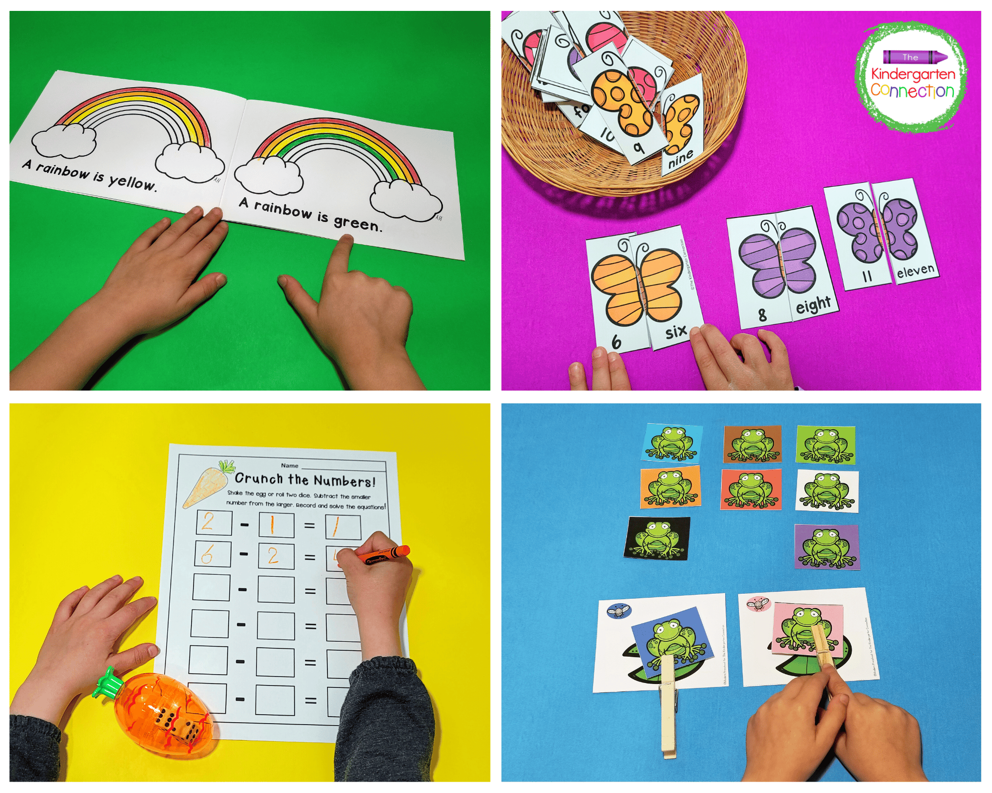 These spring learning printables are easy to prep and free!