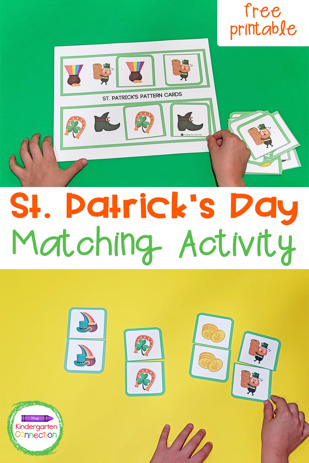 Printable St. Patrick\'s Day Matching Game