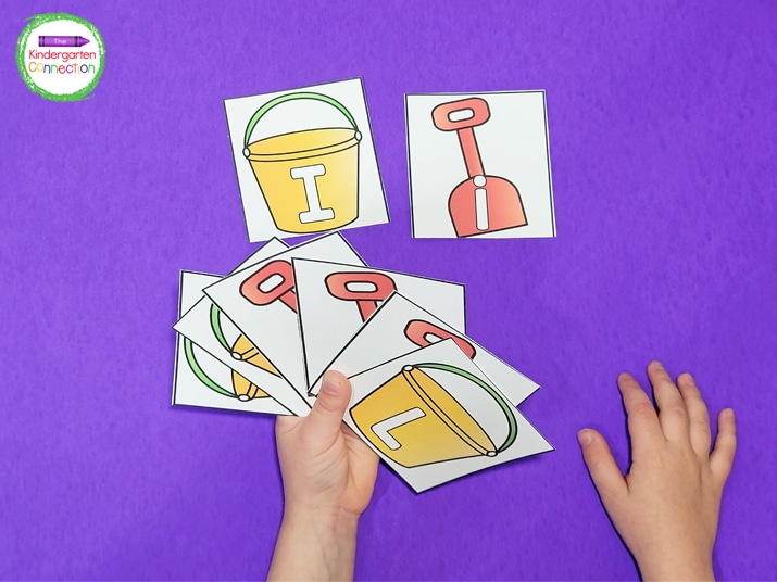 These letter cards are perfect for playing a game of Alphabet Go Fish.