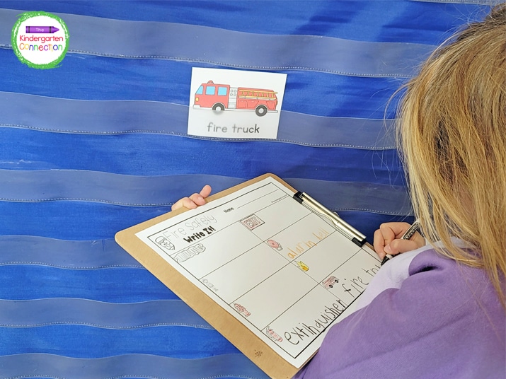 Post the vocabulary cards around the room and kids can walk around with clipboards as they label the pictures.