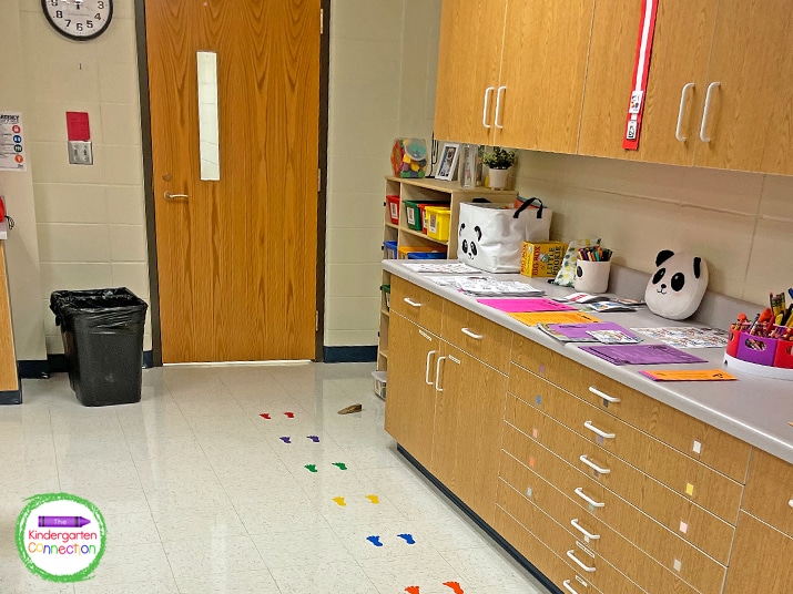 Classroom routines like lining up can be changed with lots of patience and practice.