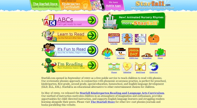 Starfall is a website with tons of resources for practicing the alphabet.