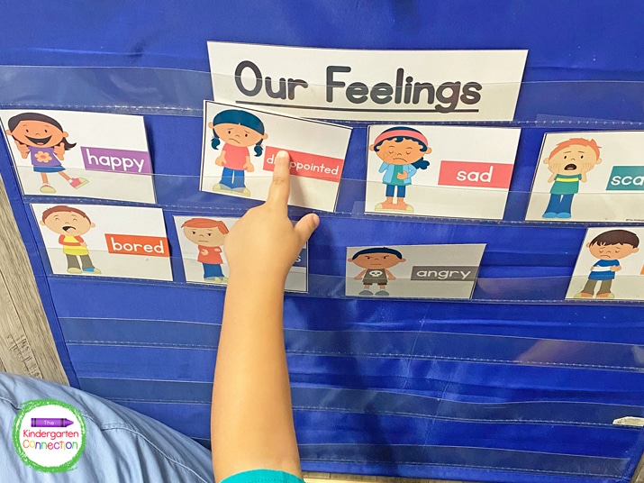 Helping students identify and recognize the feeling of disappointment will help discourage pouting.