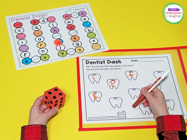 Make this alphabet activity reusable by placing the recording sheet in a dry erase pocket sleeve.