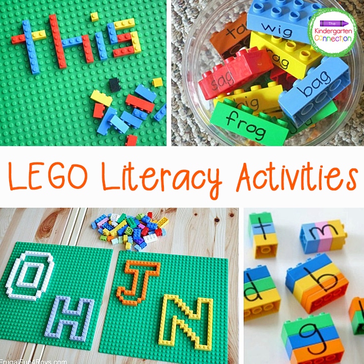 Teach literacy in a fun and interactive way with these LEGO literacy activities!