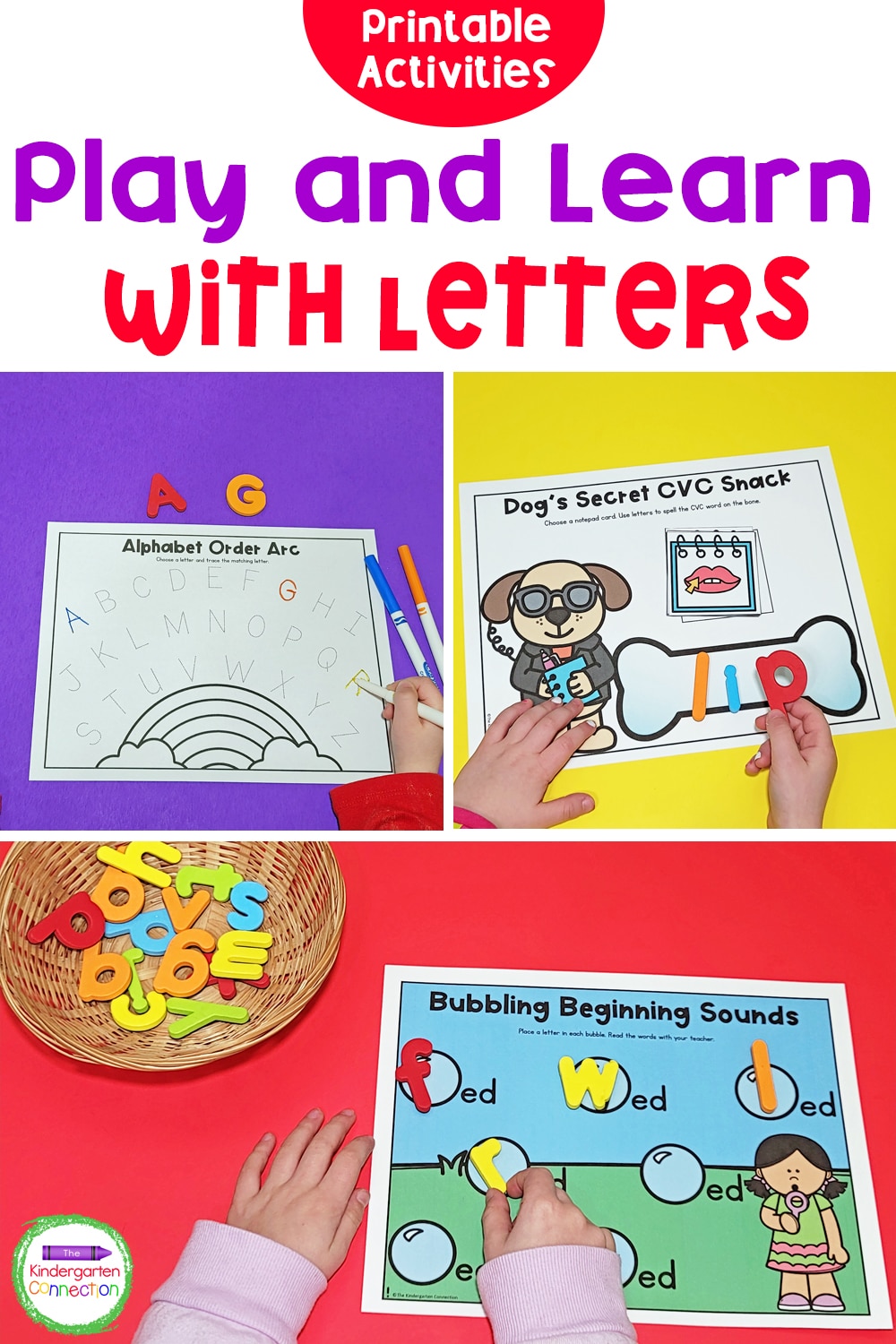 Printable Letter Activities for Pre-K & Kindergarten
