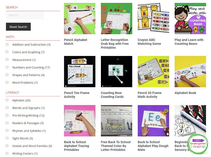 Resources are easy to find. Browse by skill, theme, or type of activity!