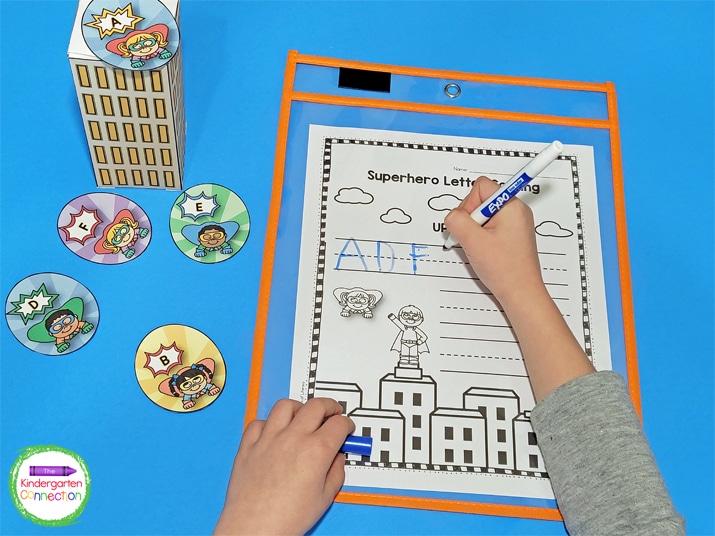 Make the activity reusable by placing the recording sheet in a dry erase pocket sleeve.