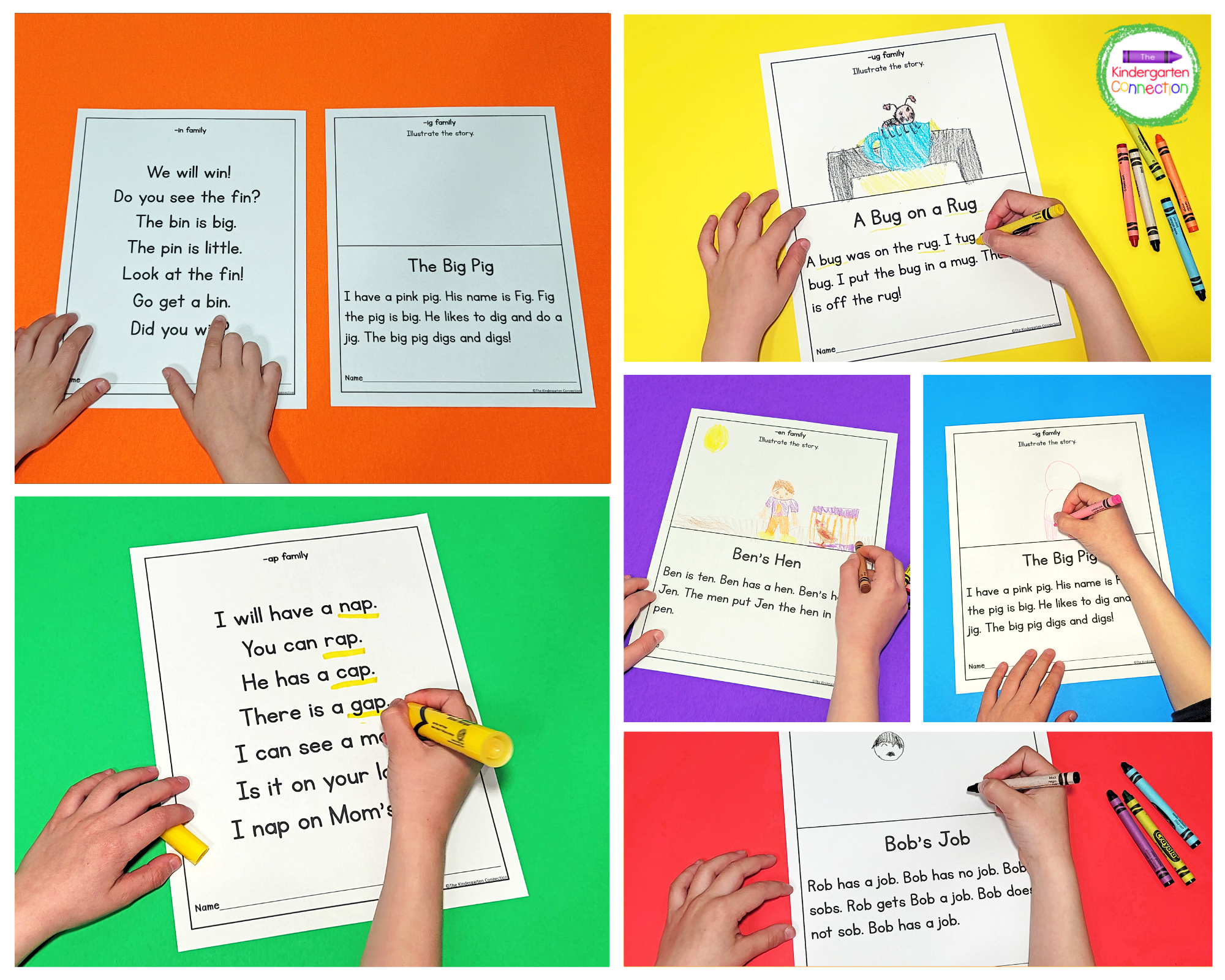 This pack contains 46 pages of printable fluency resources covering all short vowels.