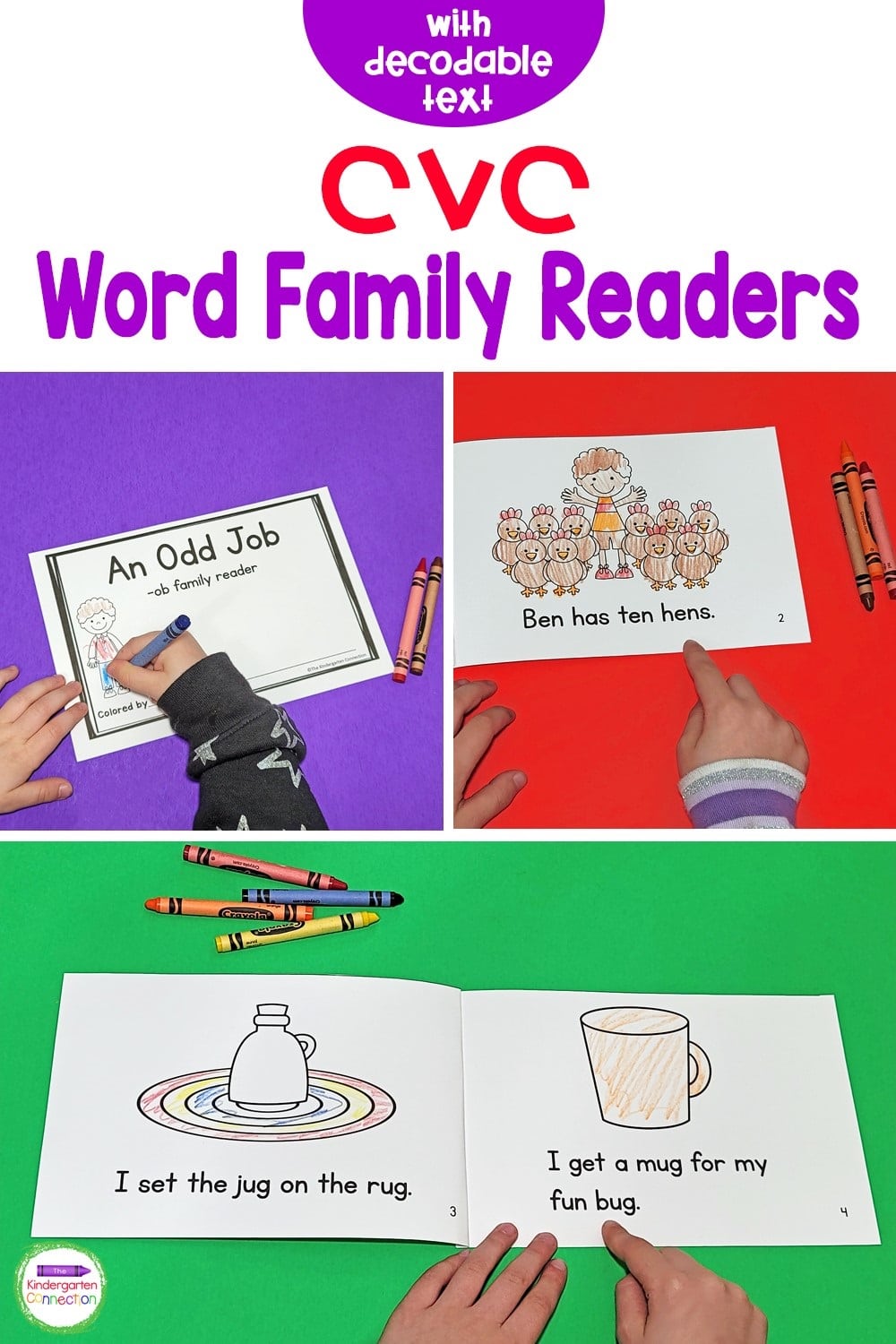 CVC Word Family Emergent Readers