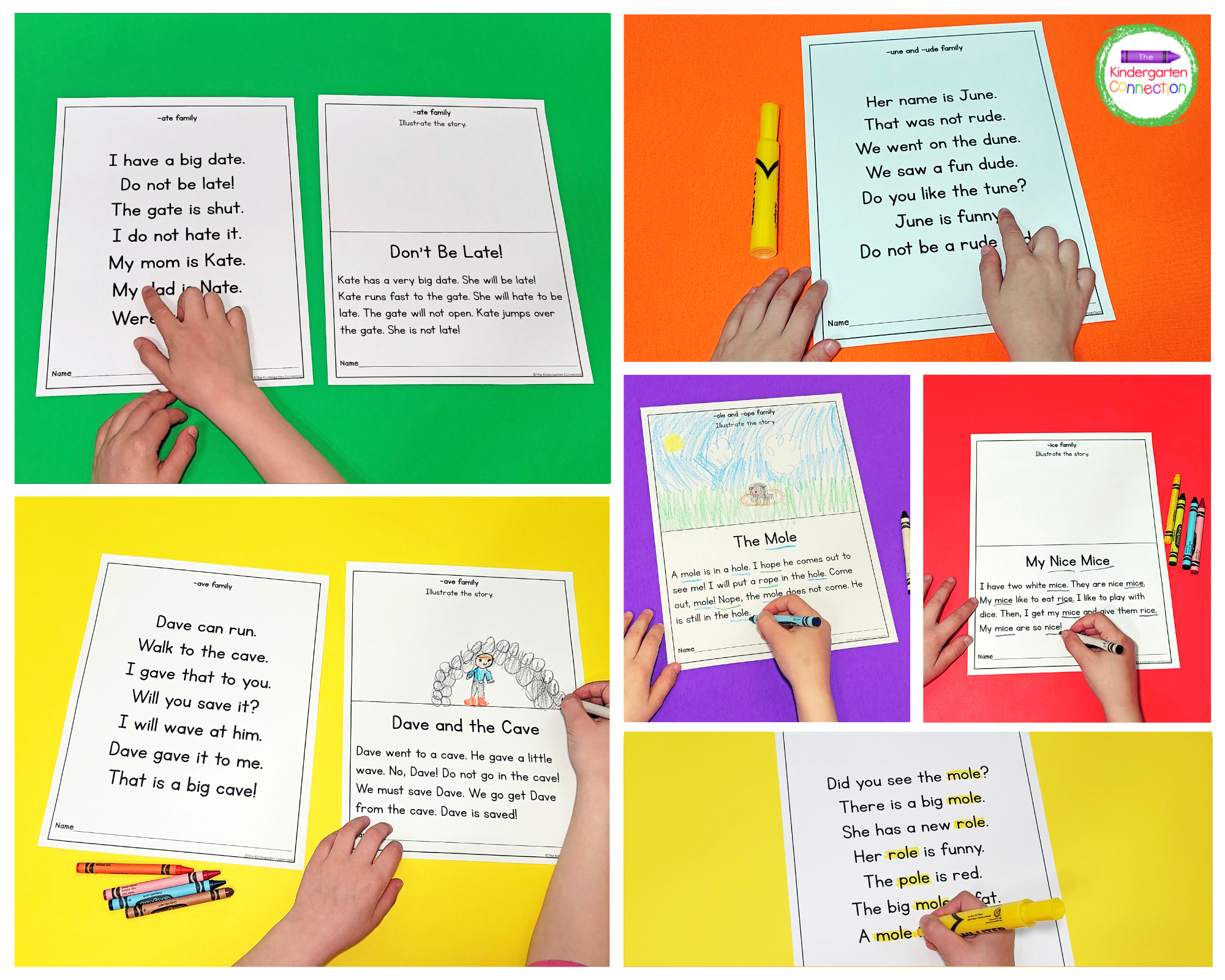 This pack contains 39 pages of printable fluency resources covering all short vowels.
