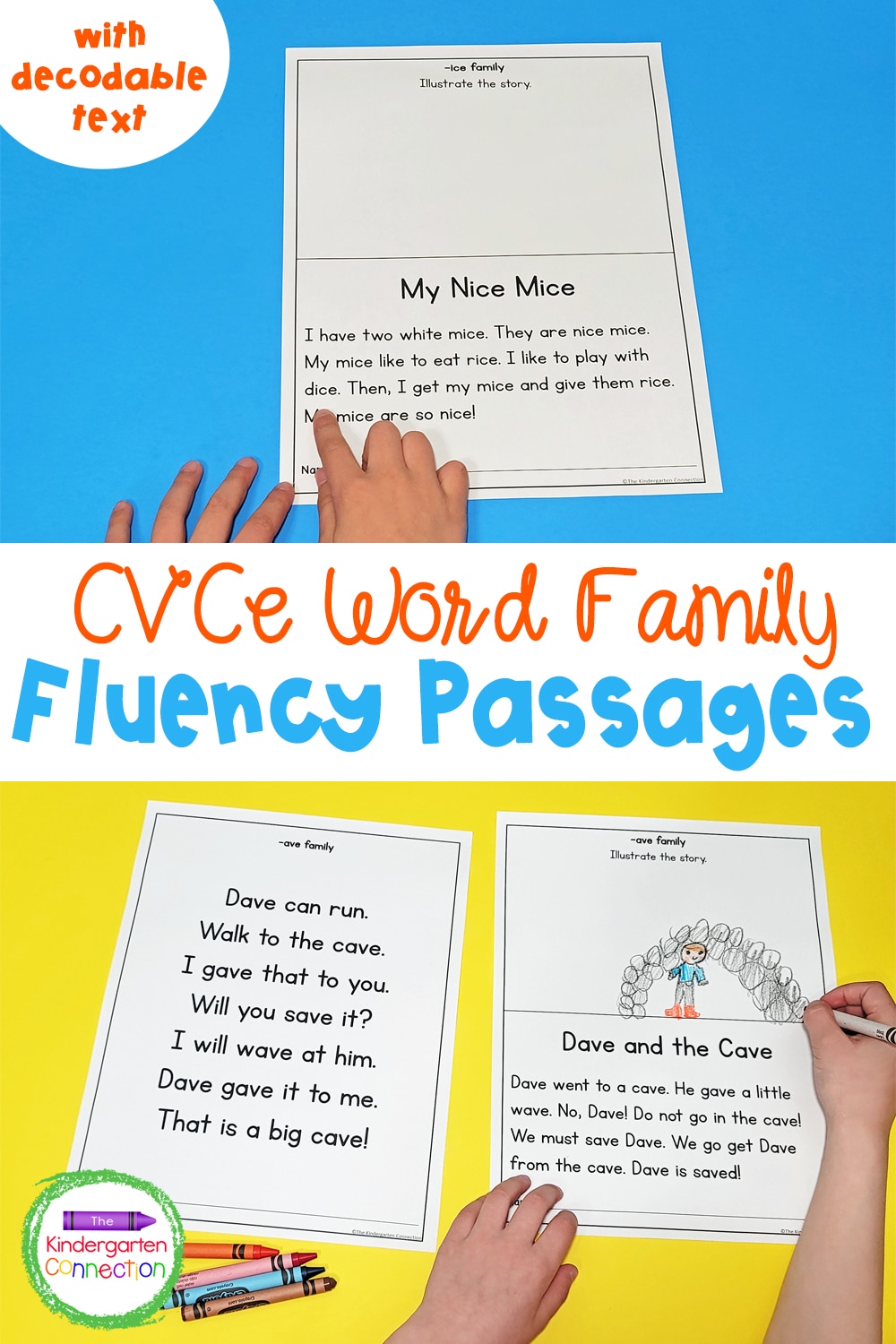 These CVCe Word Family Fluency Passages are a fun way to help your early readers become successful with word families!