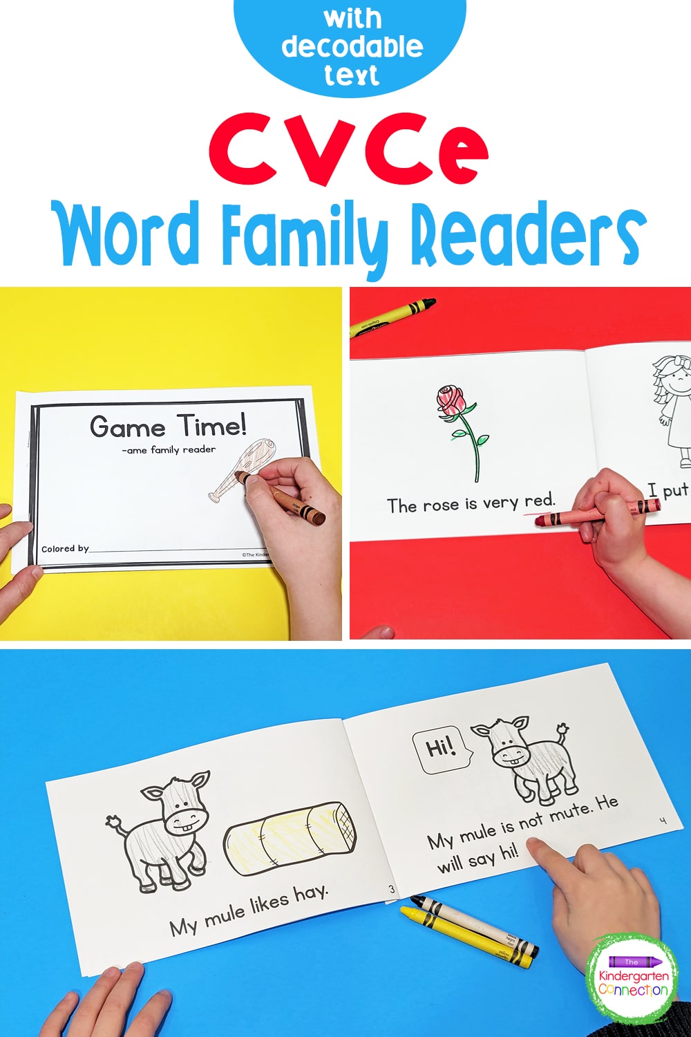 These Long Vowel CVCe Emergent Readers are great for practicing "magic e" words! They are easy-prep and perfect for early readers!