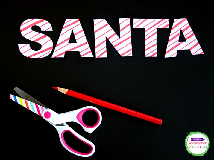 Candy Cane Letter Activity: Christmas Writing Activity