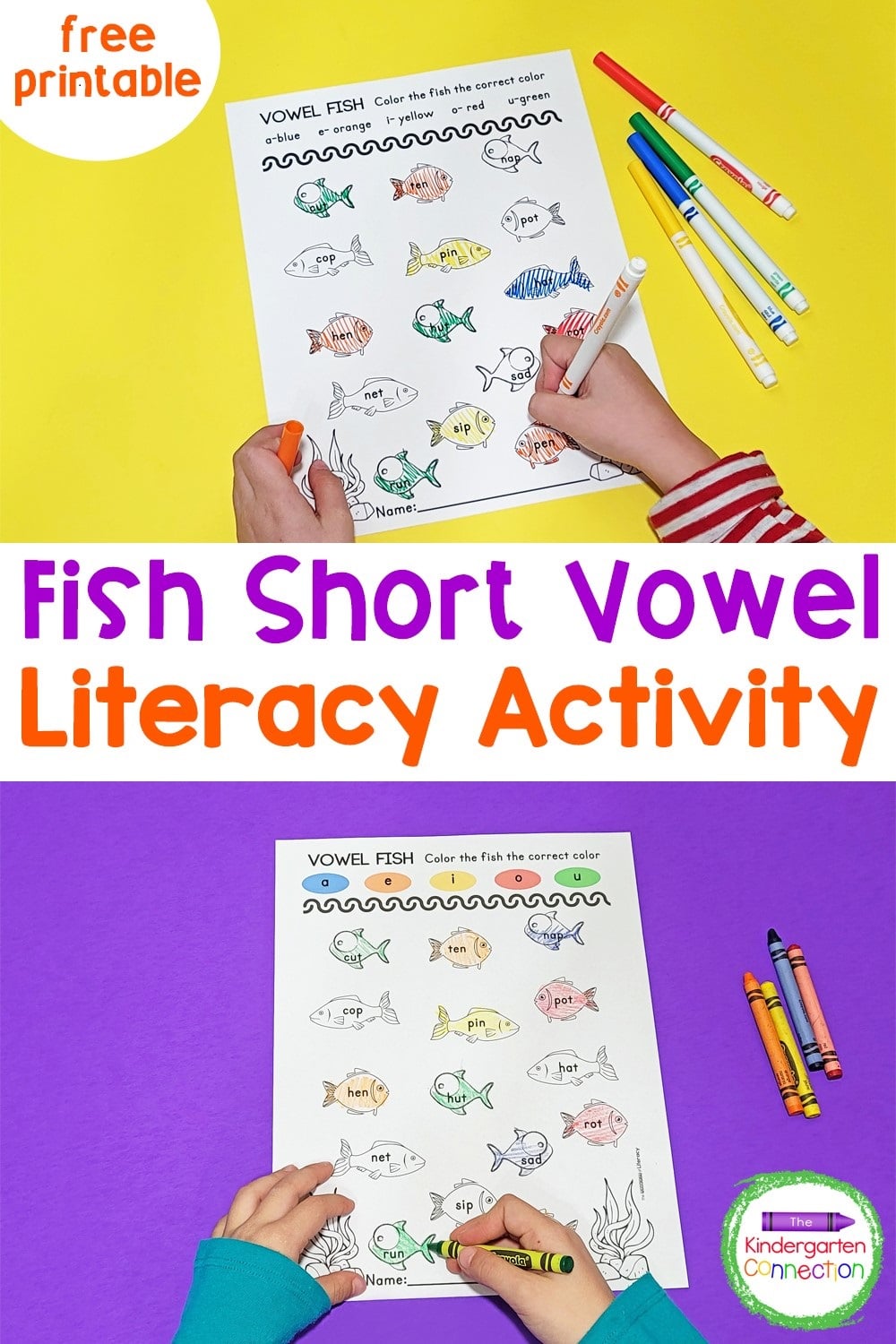 Fish Short Vowel Activity