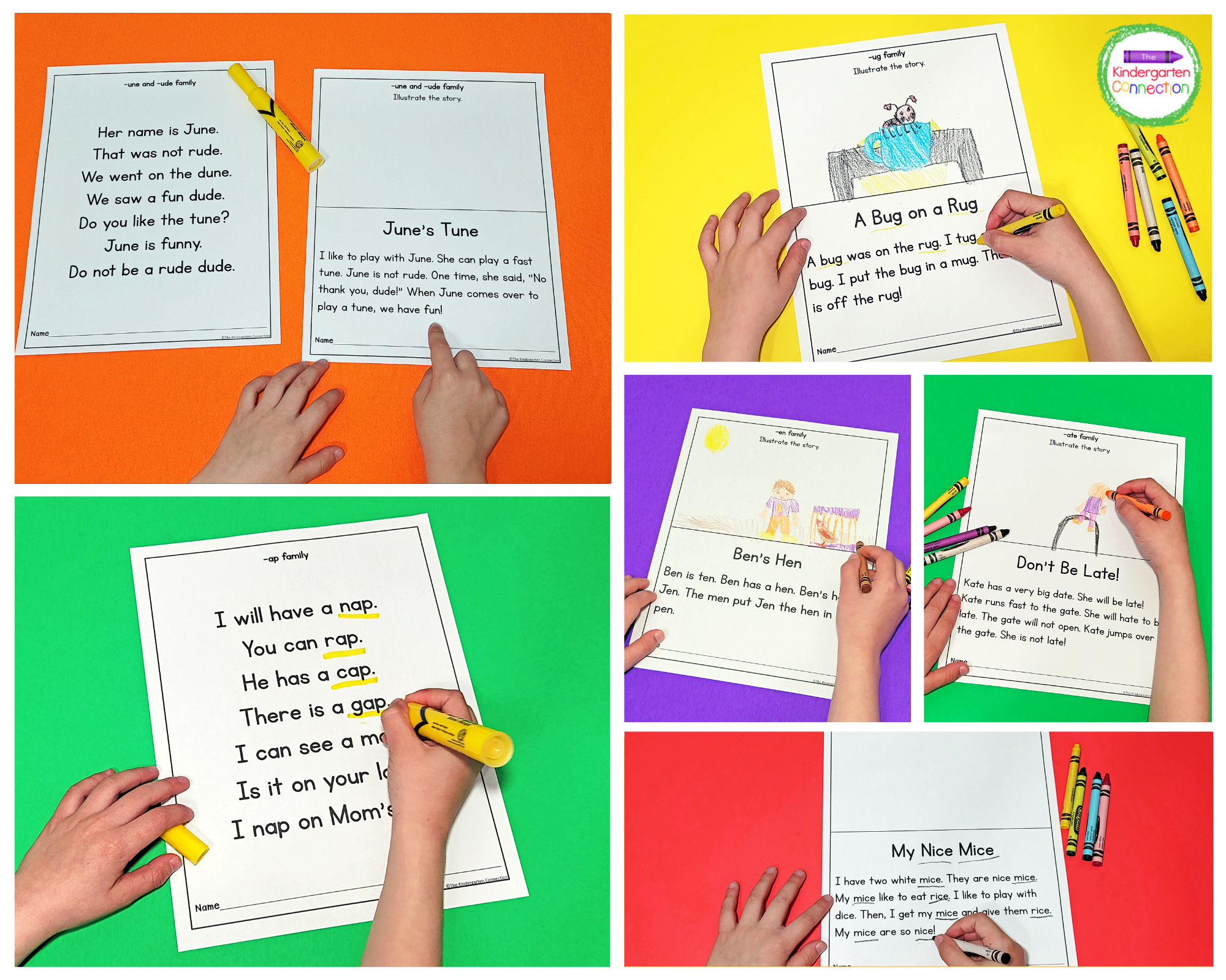 This resource pack includes fluency passages for working on both CVC and CVCe word families.