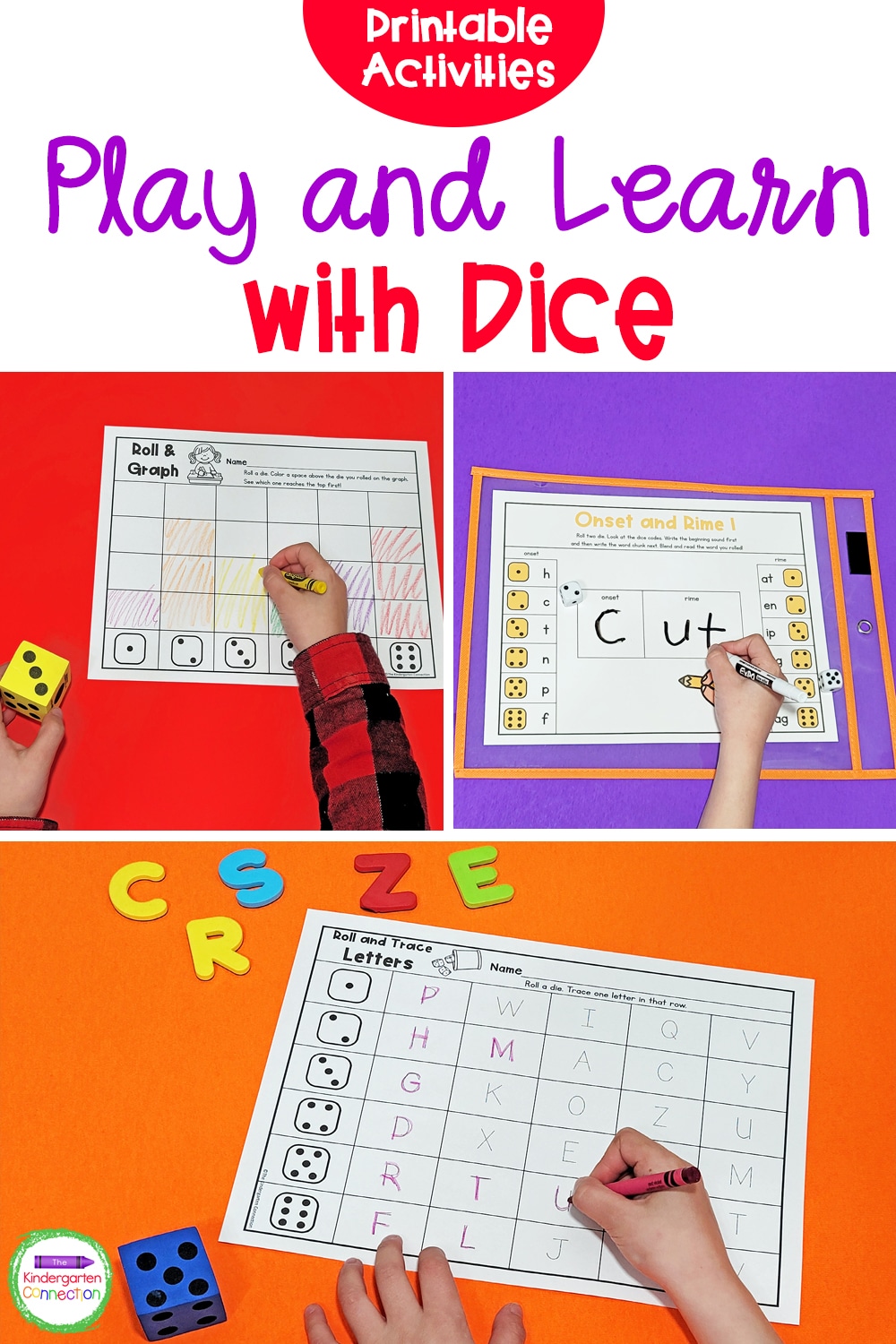 Printable Dice Activities for Pre-K & Kindergarten