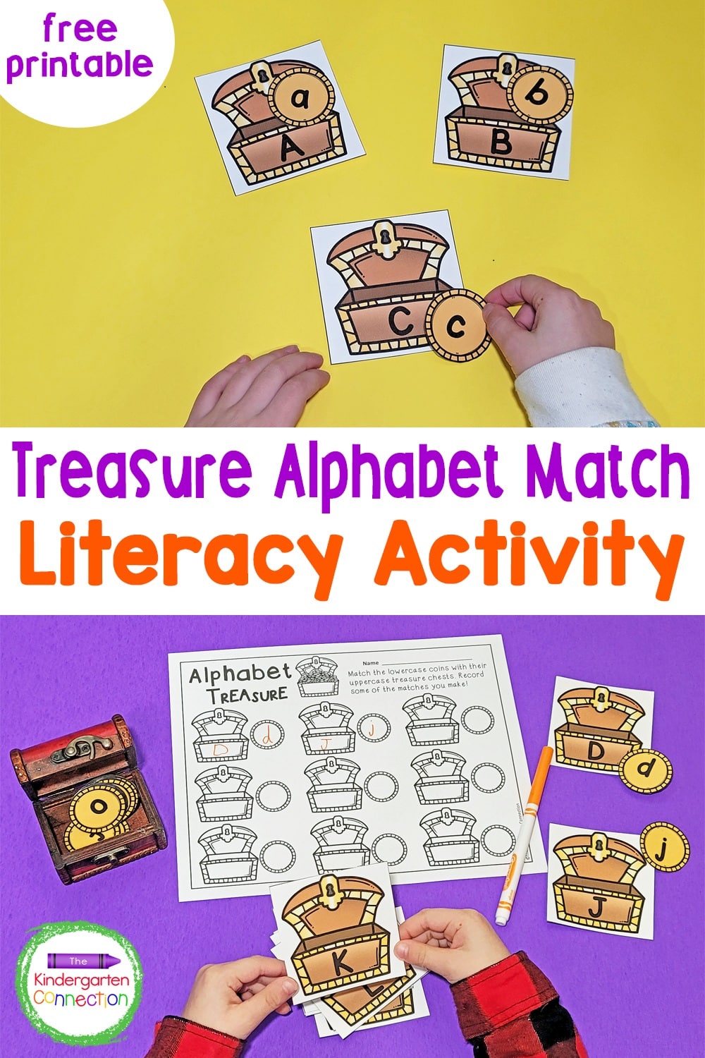 Ready for some pirate-themed fun? Grab this free Treasure Alphabet Match Activity and enjoy matching uppercase and lowercase letters!