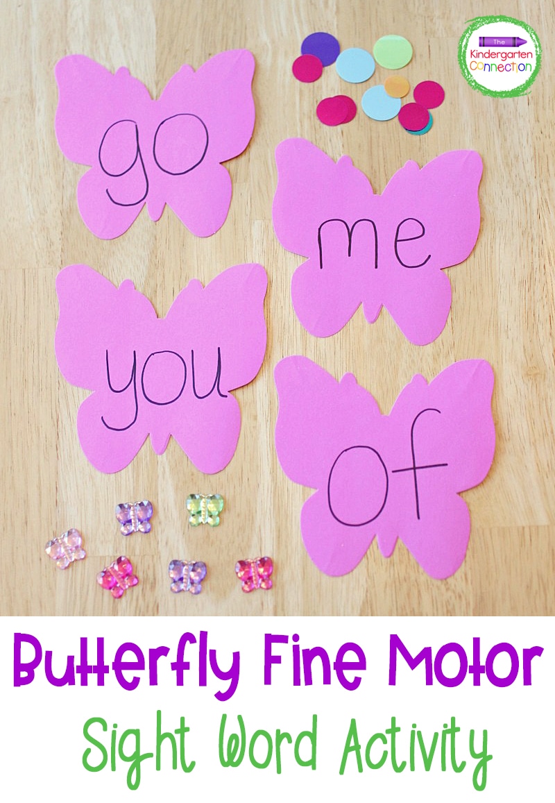 Put together this Fine Motor Literacy Sight Word Activity with materials that you already have on hand! It is simple and will teach sight words!