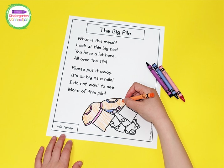 The short and simple rhymes tell a fun story, and there is even a fun matching picture to color!