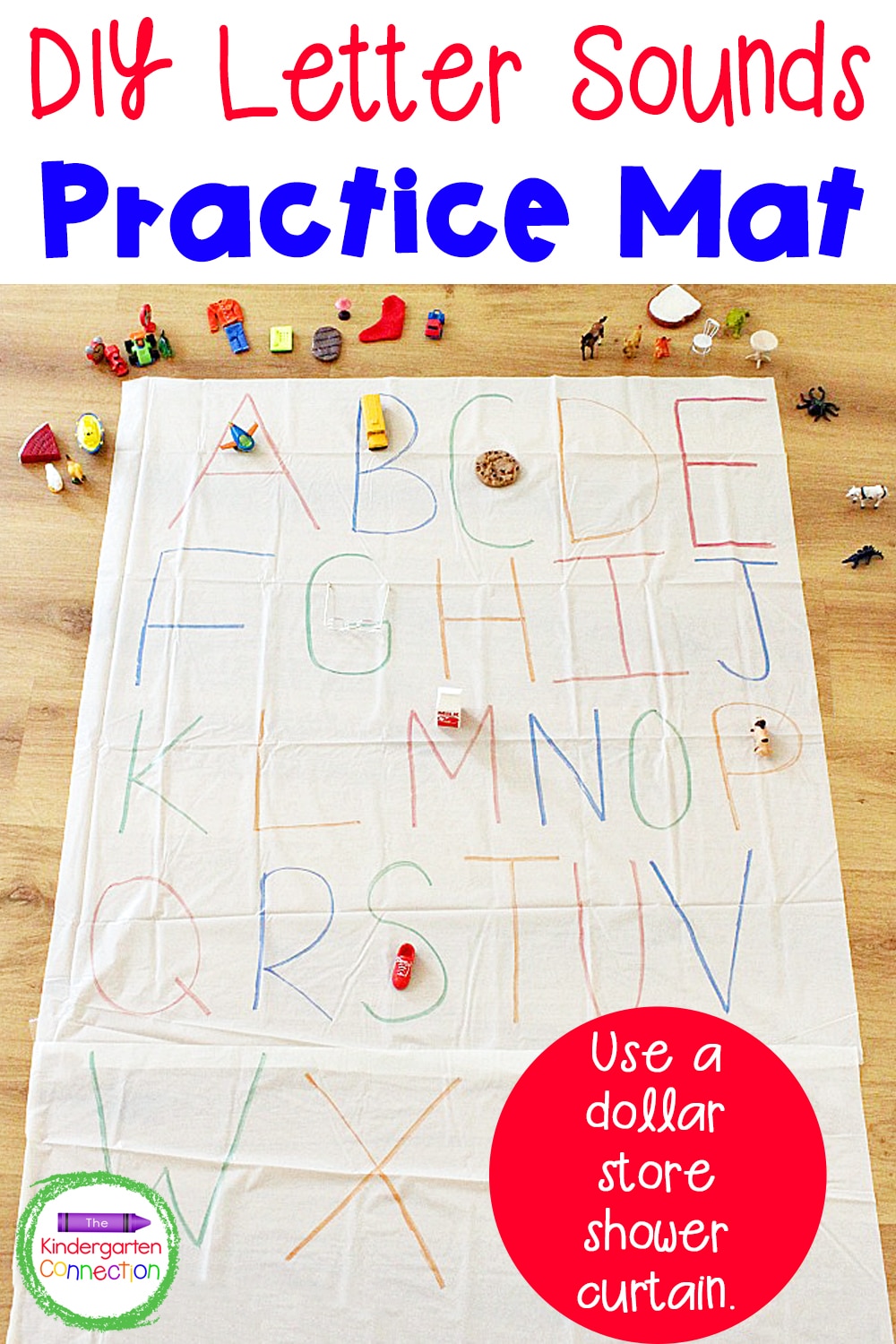 This DIY letter sounds practice mat is perfect to make for the home or classroom. It is such a fun activity for preschoolers and kindergarteners! 