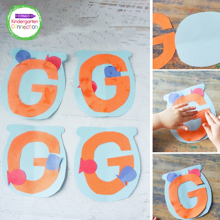 Goldfish are a great pet for young kiddos! They are a great choice for this kindergarten letter G craft, G is for goldfish!